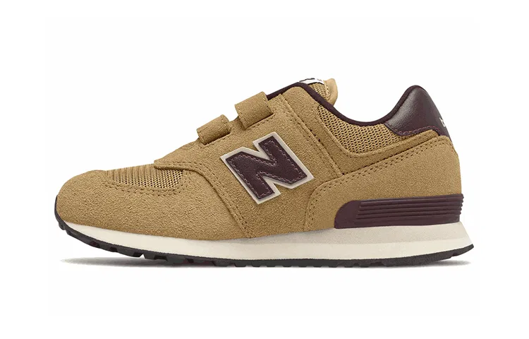 Детские кроссовки с амортизацией New Balance PV574BF1, Wide (W), Brown Yellow