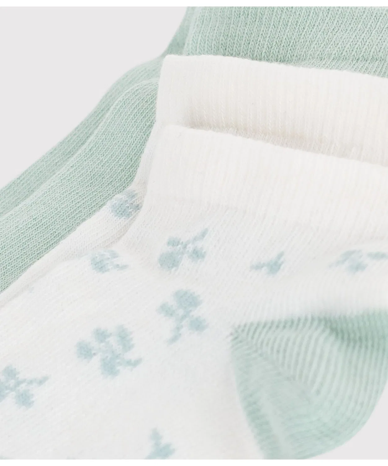 Детские носки с цветочным принтом, комплект из 2 пар PETIT BATEAU, Разноцветный — фото 2