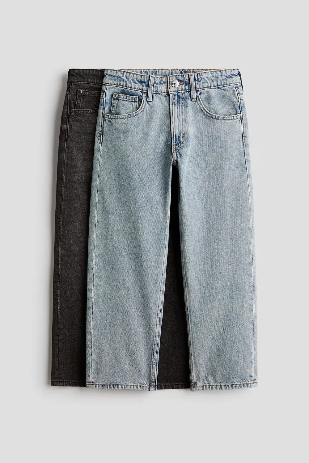 Комплект из 2 джинсов свободного кроя H&M, Light Denim Blue