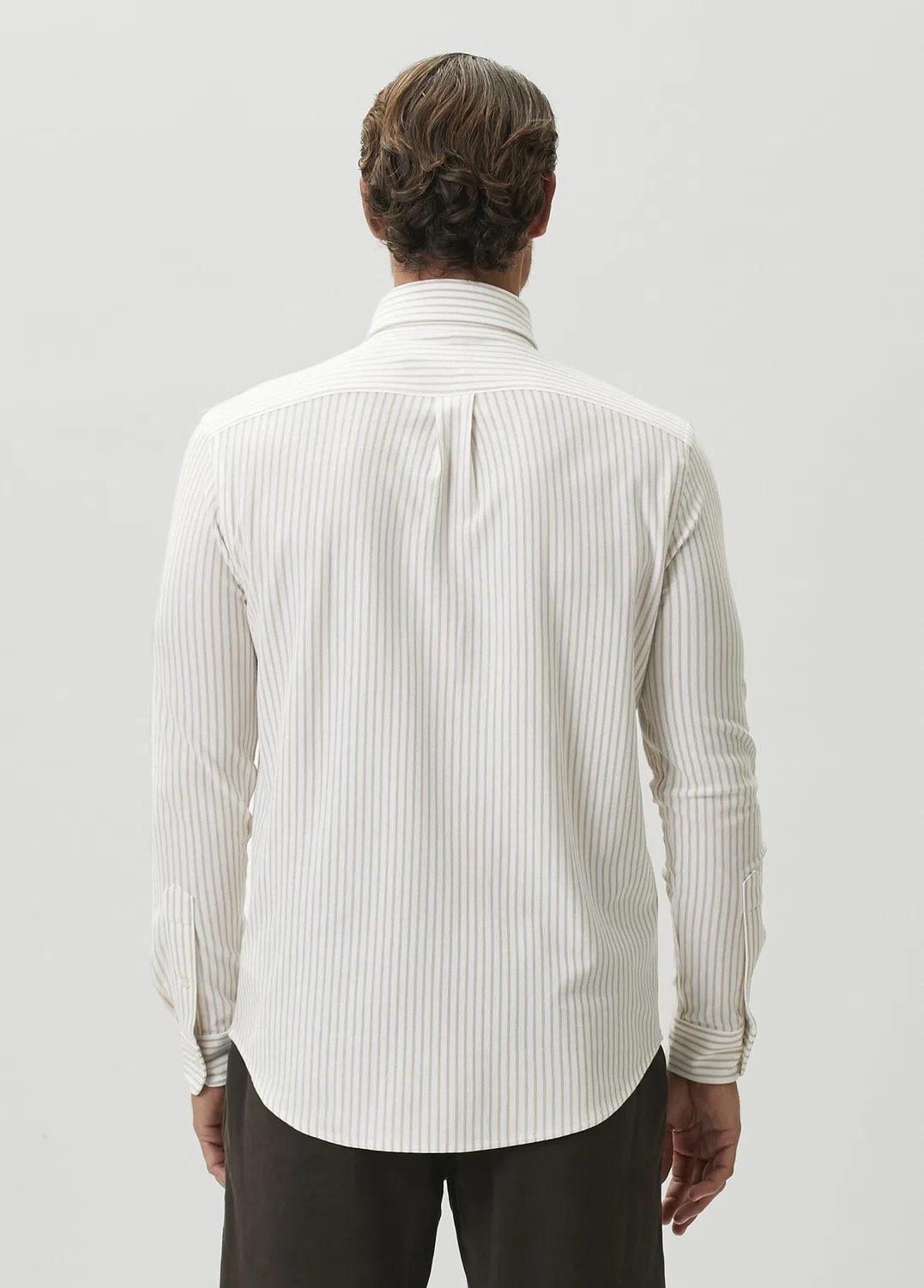 Рубашка Oxford Polo Ralph Lauren, Haki-Bej — фото 4