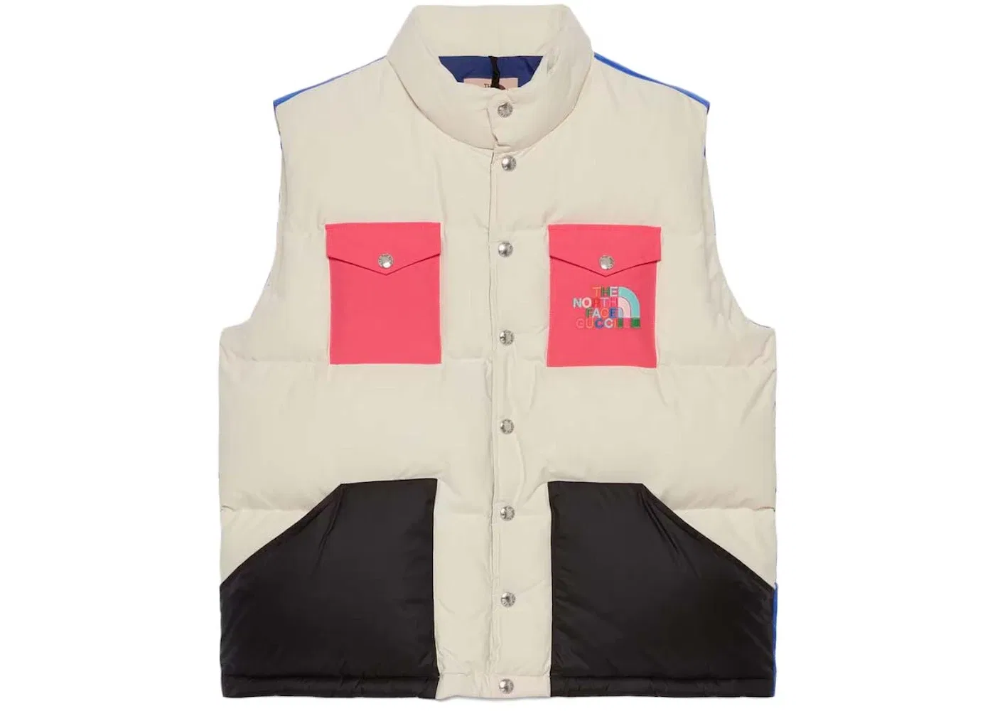 Мужской жилет с принтом Vest Gucci, White/Dark Pink/Black/Blue