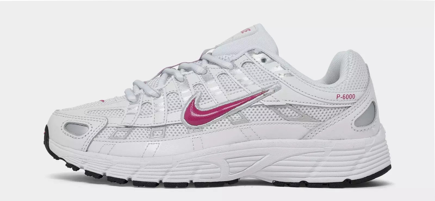 

Кроссовки Big Kids' Nike P-6000 Casual, белый/розовый