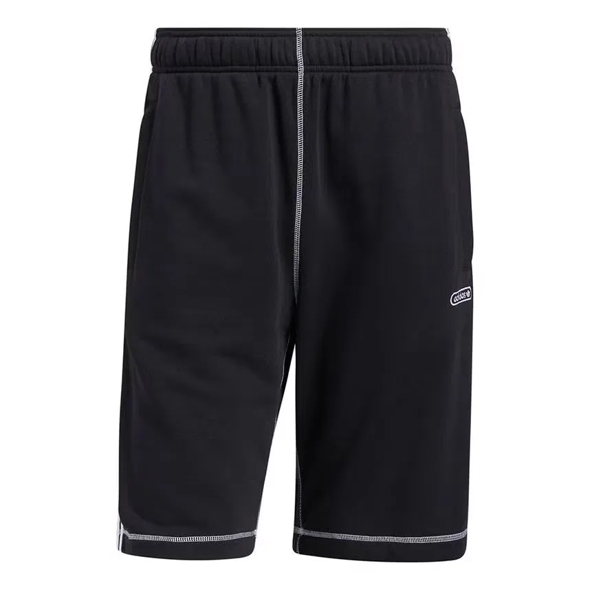 Шорты спортивные с контрастной строчкой Originals Cntrst Stitch Adidas, черный