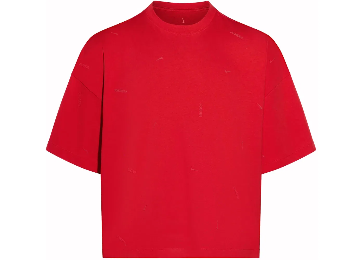 Унисекс футболка с принтом Jacquemus x Nike T-Shirt, Dark Red