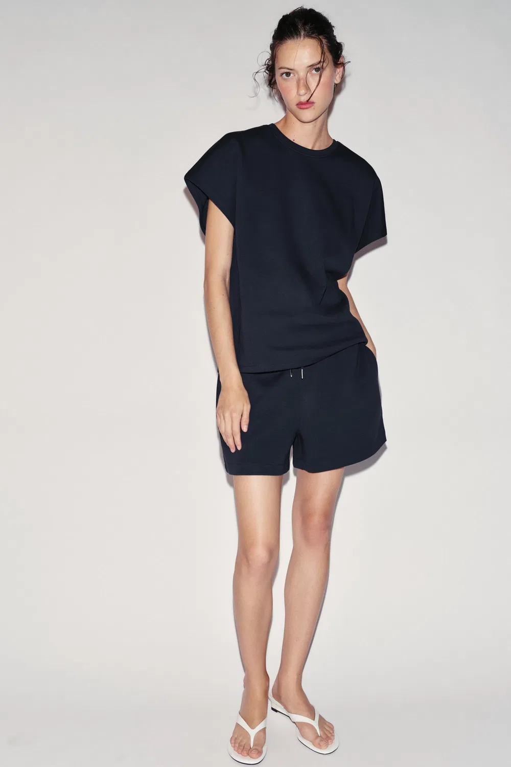 Шорты Interlock ZARA, Navy blue