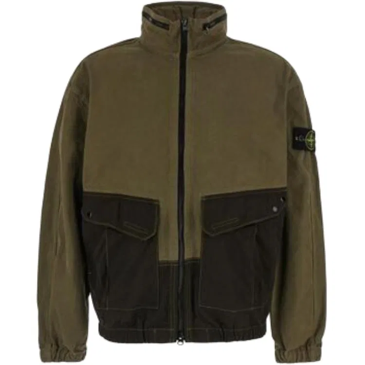 Мужская куртка с воротником-стойкой Stone Island, Green