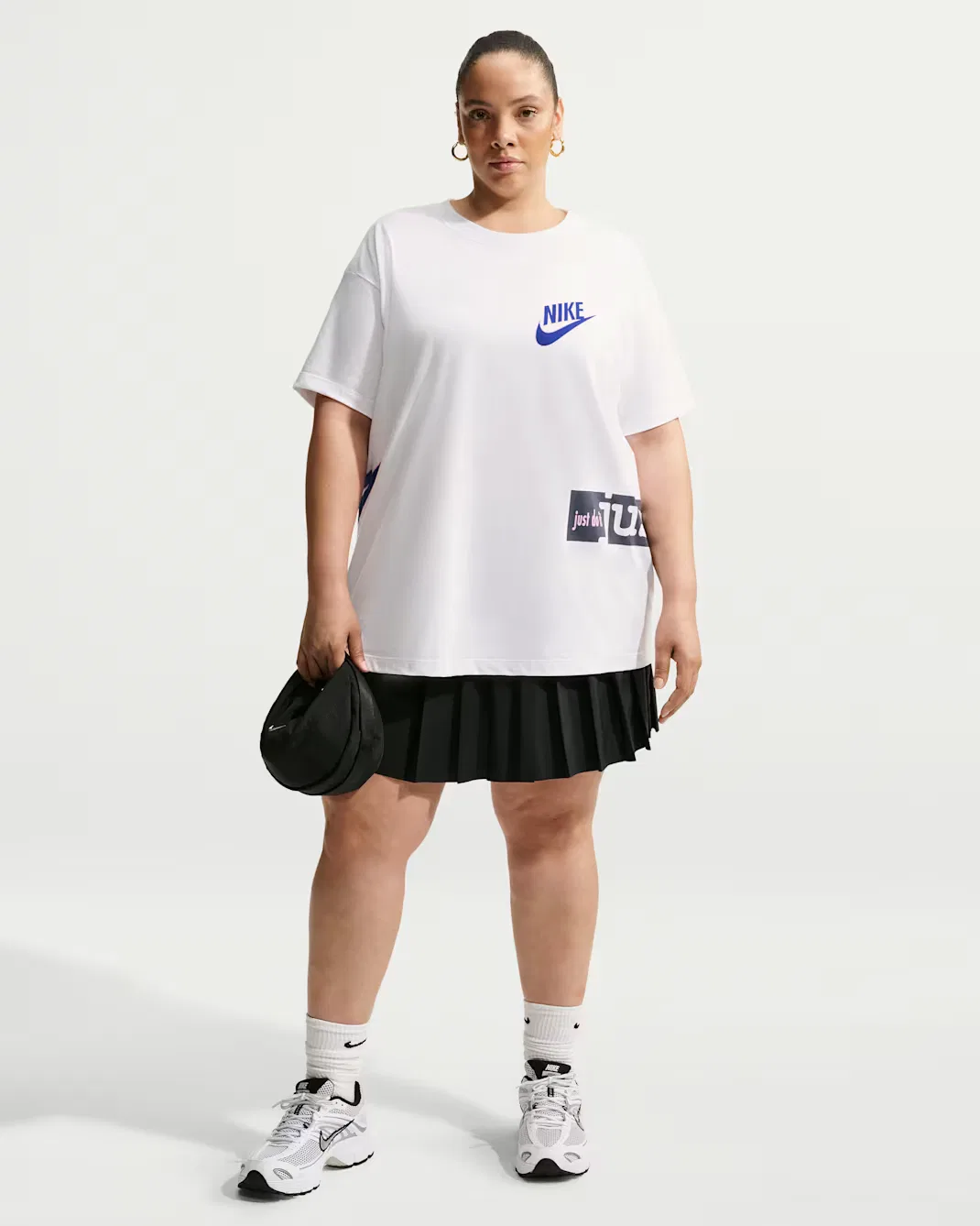 Женская футболка оверсайз (большого размера) Nike Sportswear Classic, White — фото 4