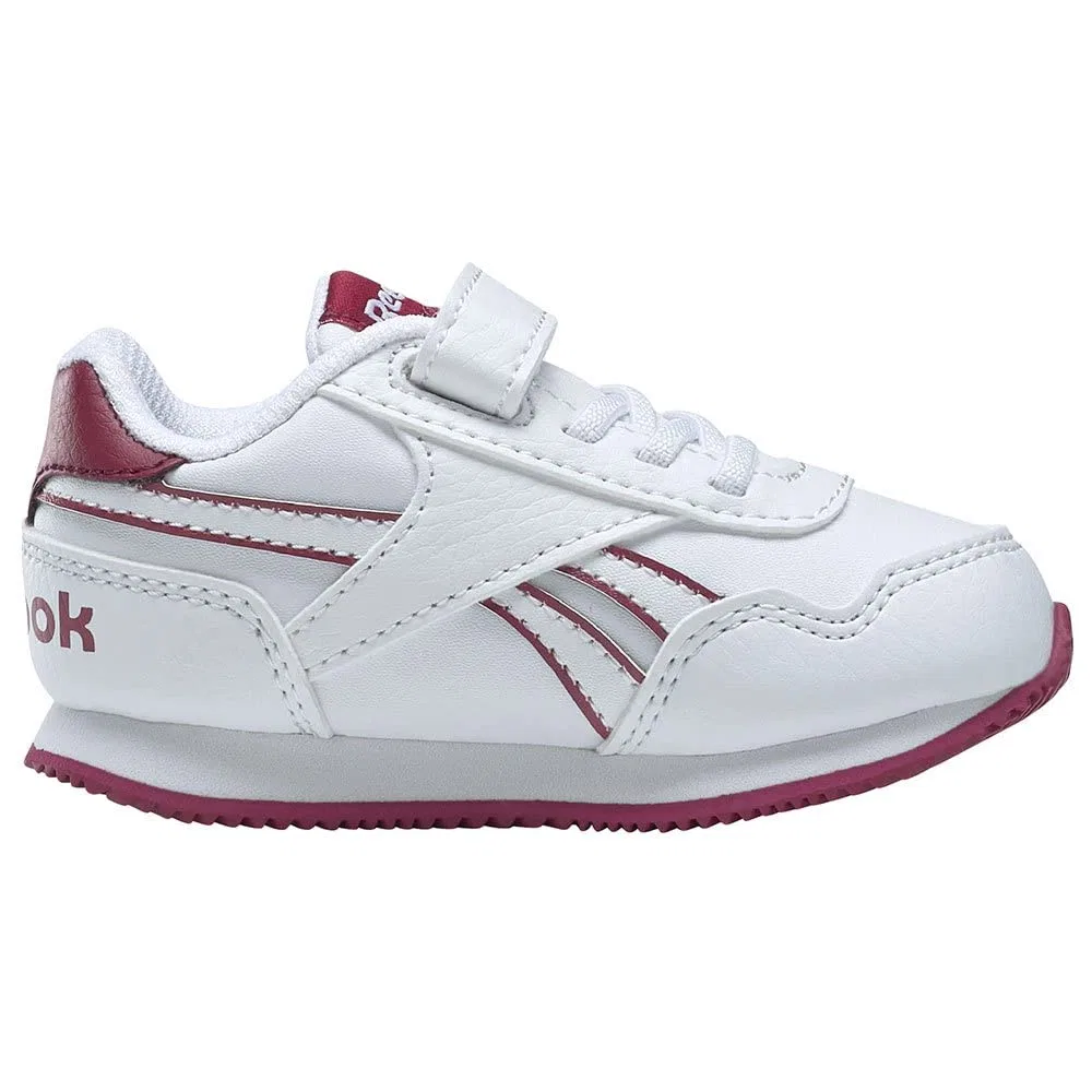 Детские кроссовки для девочек с принтом Royal Cl Jog 3.0 1v Reebok, White Ftwbla Ftwbla Punber