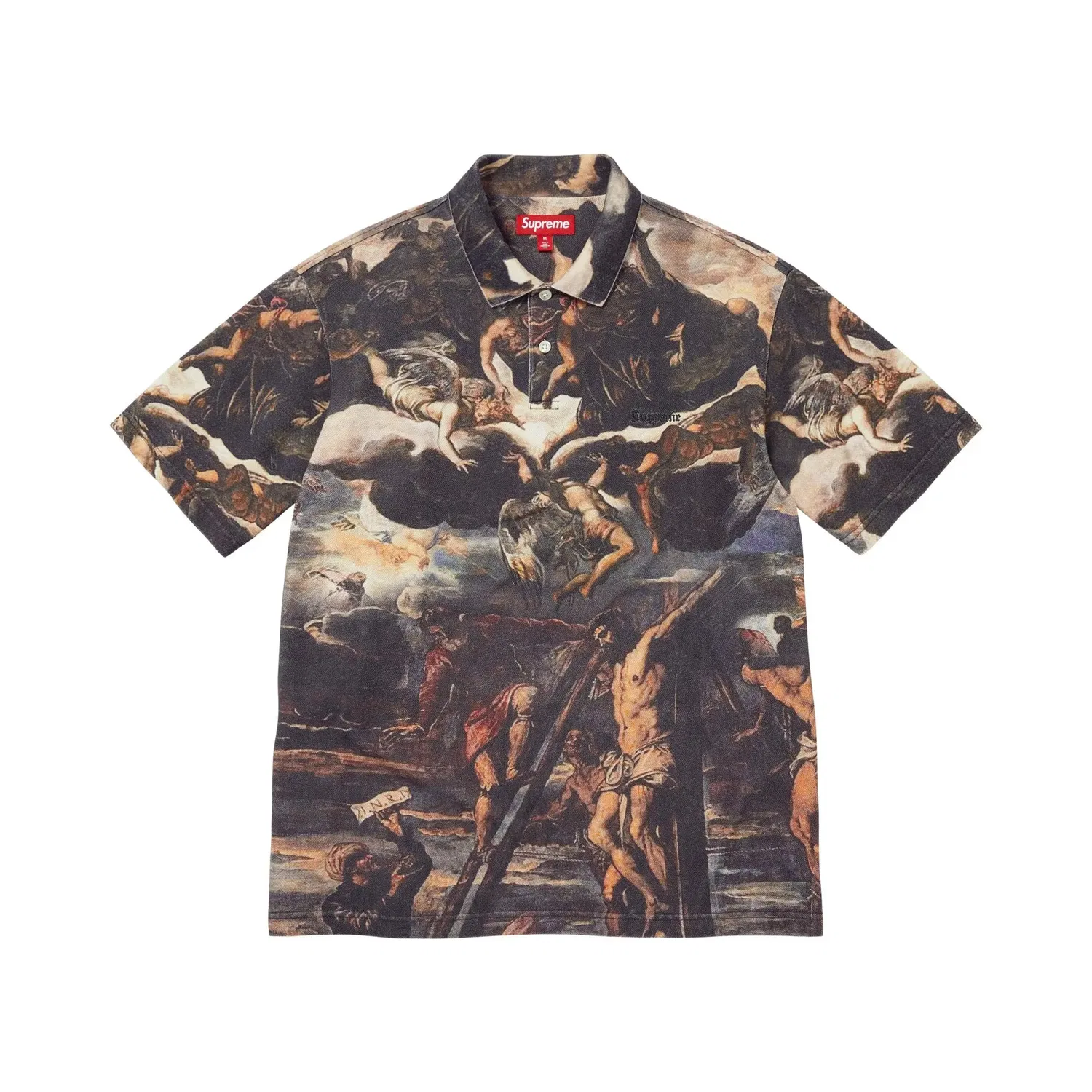 Поло с принтом Crucifixion Supreme, Multicolor