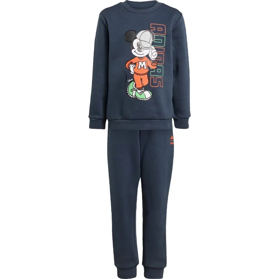 Детский спортивный комплект из джоггеров и свитшота с принтом Mickey Mouse, модель Sportswear JL9202 Disney Mickey Mouse Jogger, adidas, Aurora — фото 3