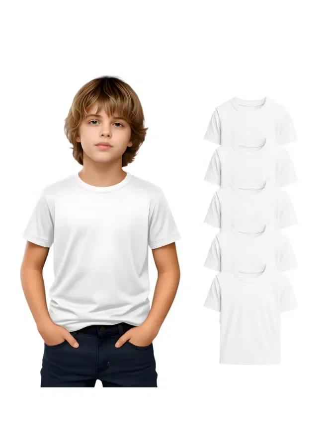 Комплект футболок с коротким рукавом, 5 шт, Printshop4Me, белый
