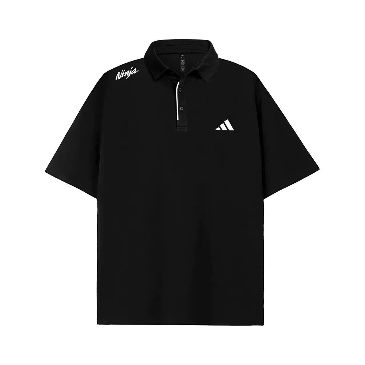 Футболка-поло теннисная с коротким рукавом, Adidas, Black