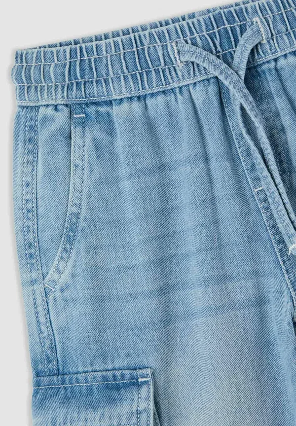Шорты джинсовые In con coulisse Terranova, Blu Denim Chiaro, синий — фото 2