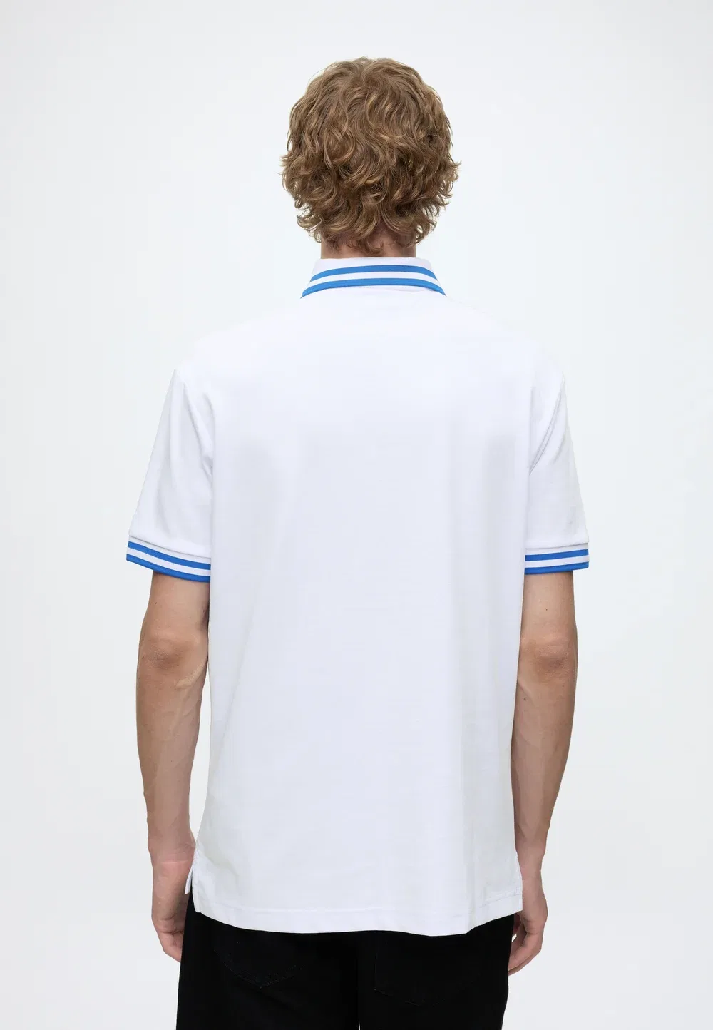 Спортивная рубашка-поло цвета парусины Tommy Hilfiger, White/Liberty Blue — фото 3