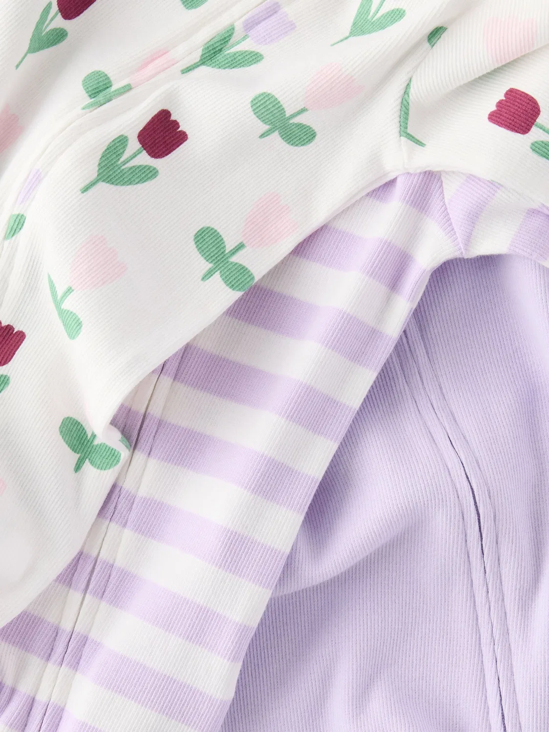 Боди-слипы длинные с рукавами 3 шт. Cotton On, фиолетовый — фото 3