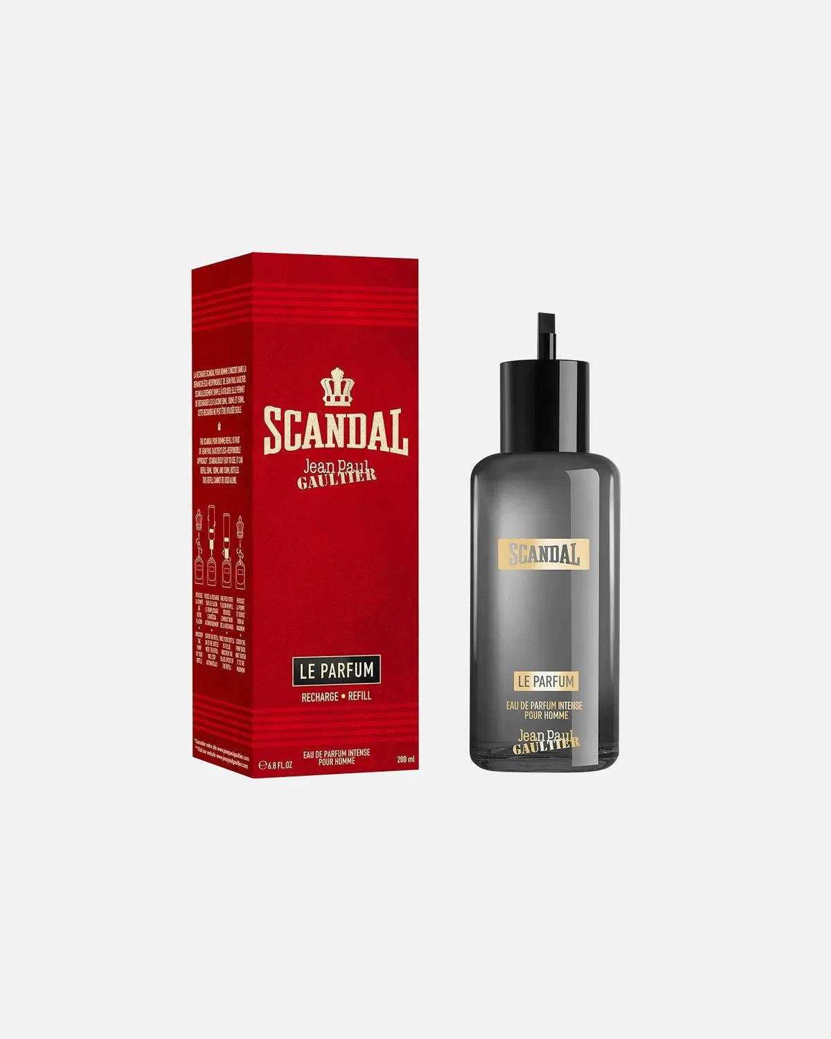 Скандал с парфюмерной водой для homme le parfum интенсивный Jean Paul Gaultier, 200 Ml - Refill — фото 2