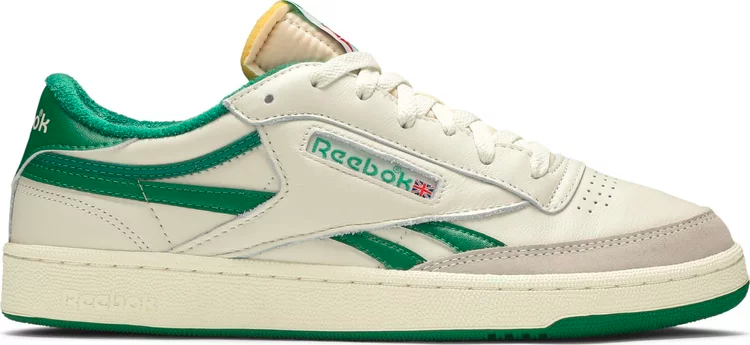 Кроссовки club c revenge vintage 'chalk glen green' Reebok, белый - фото