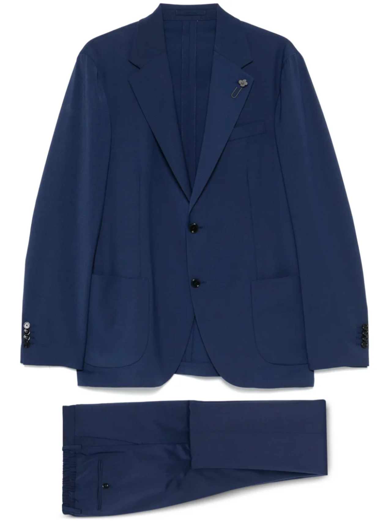 

Однобортный костюм Lardini, синий