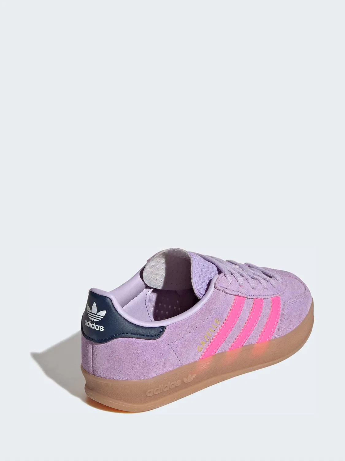 Кроссовки Gazelle Indoor, adidas Originals, розово-фиолетовые — фото 4