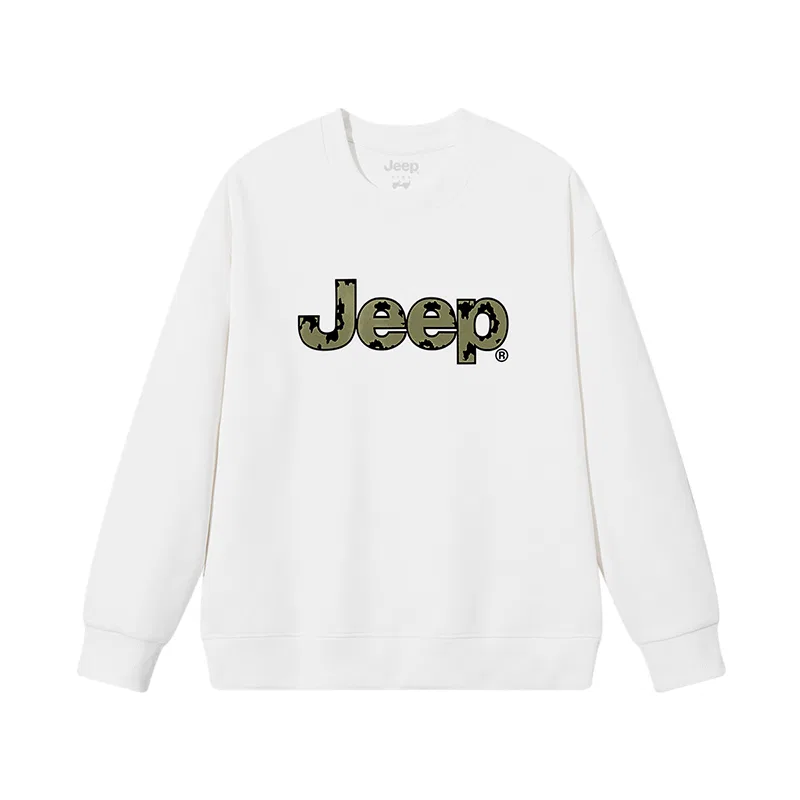 Детский свитшот с круглым вырезом Jeep Grade School, White Heavyweight