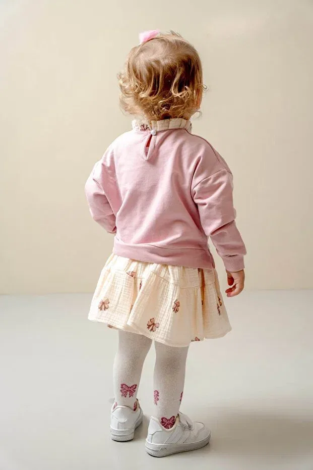 Детский комплект для девочек с принтом Glam Jnf Kids, Pink — фото 3