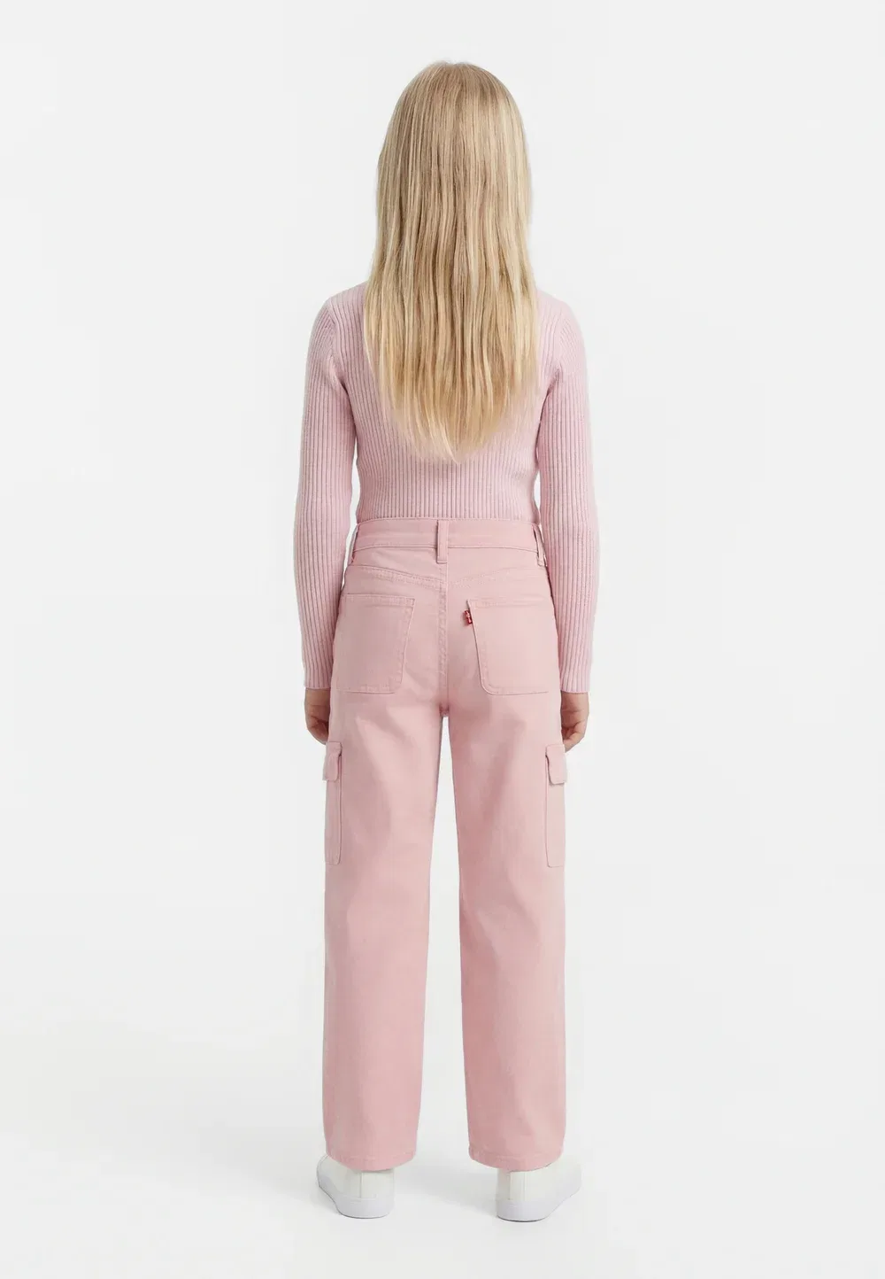 Укороченные широкие брюки - джинсы прямого кроя Levi'S, Quartz Pink — фото 2
