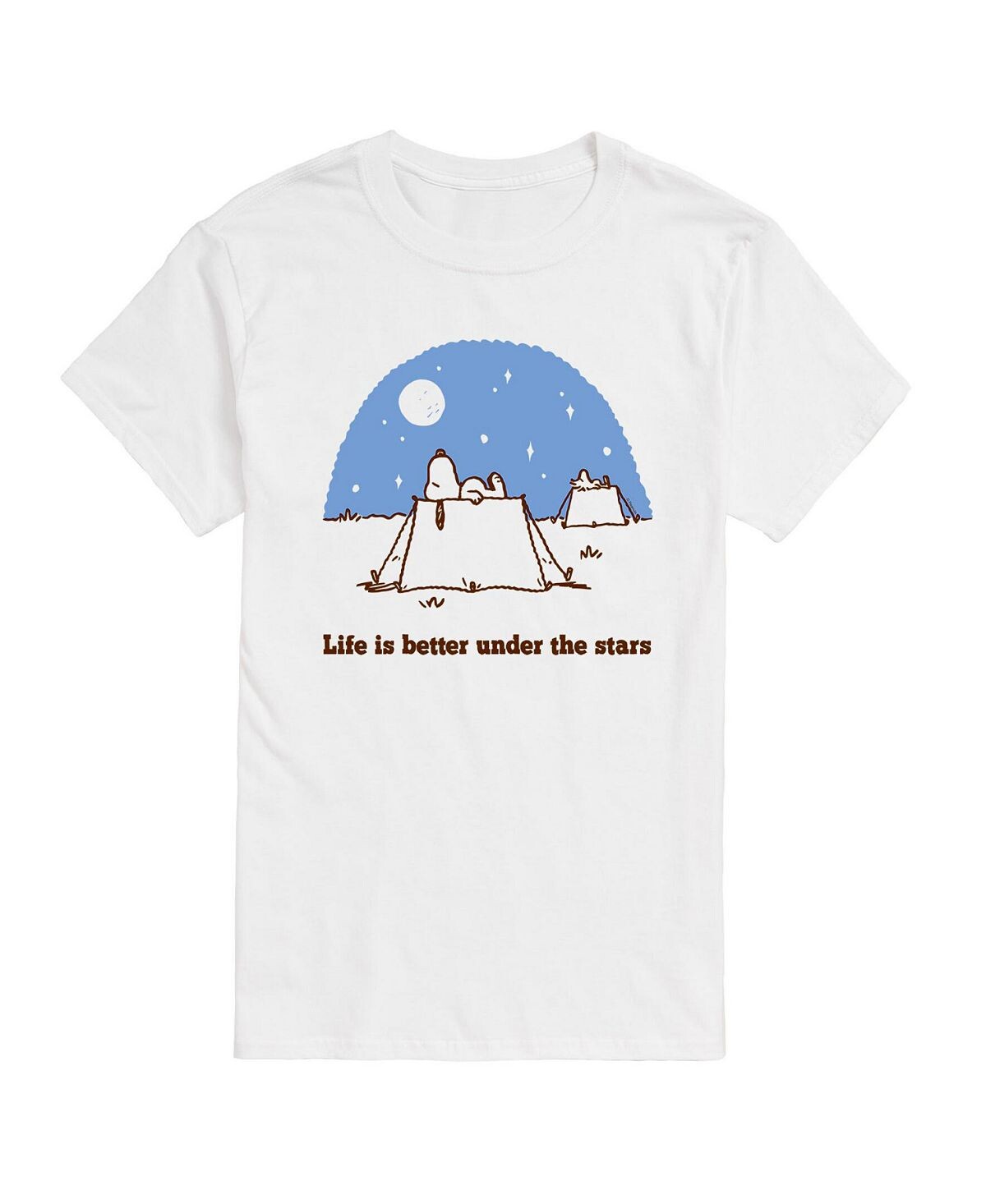 

Мужская футболка peanuts better under stars AIRWAVES, белый
