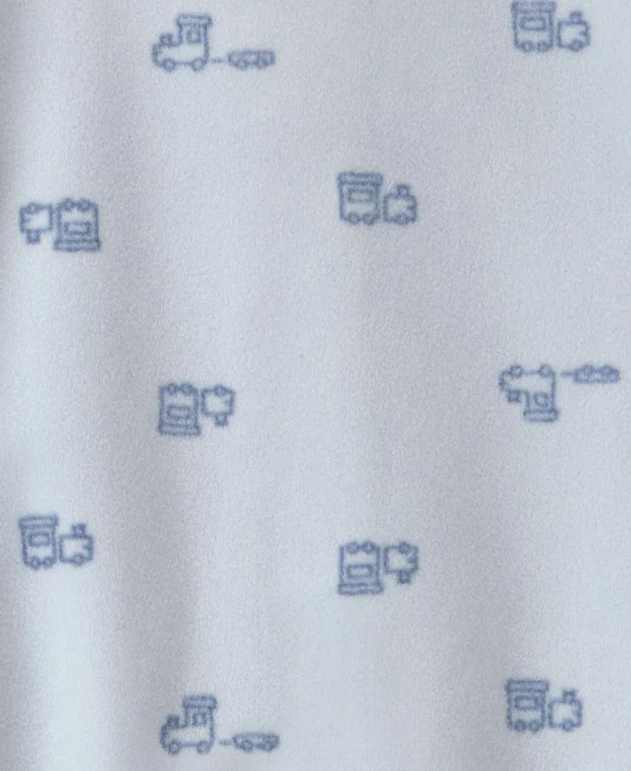 Комбинезон для сна с ножками на молнии, флисовый, с длинным рукавом, Baby Brother Fleece Carter's, Blue — фото 3