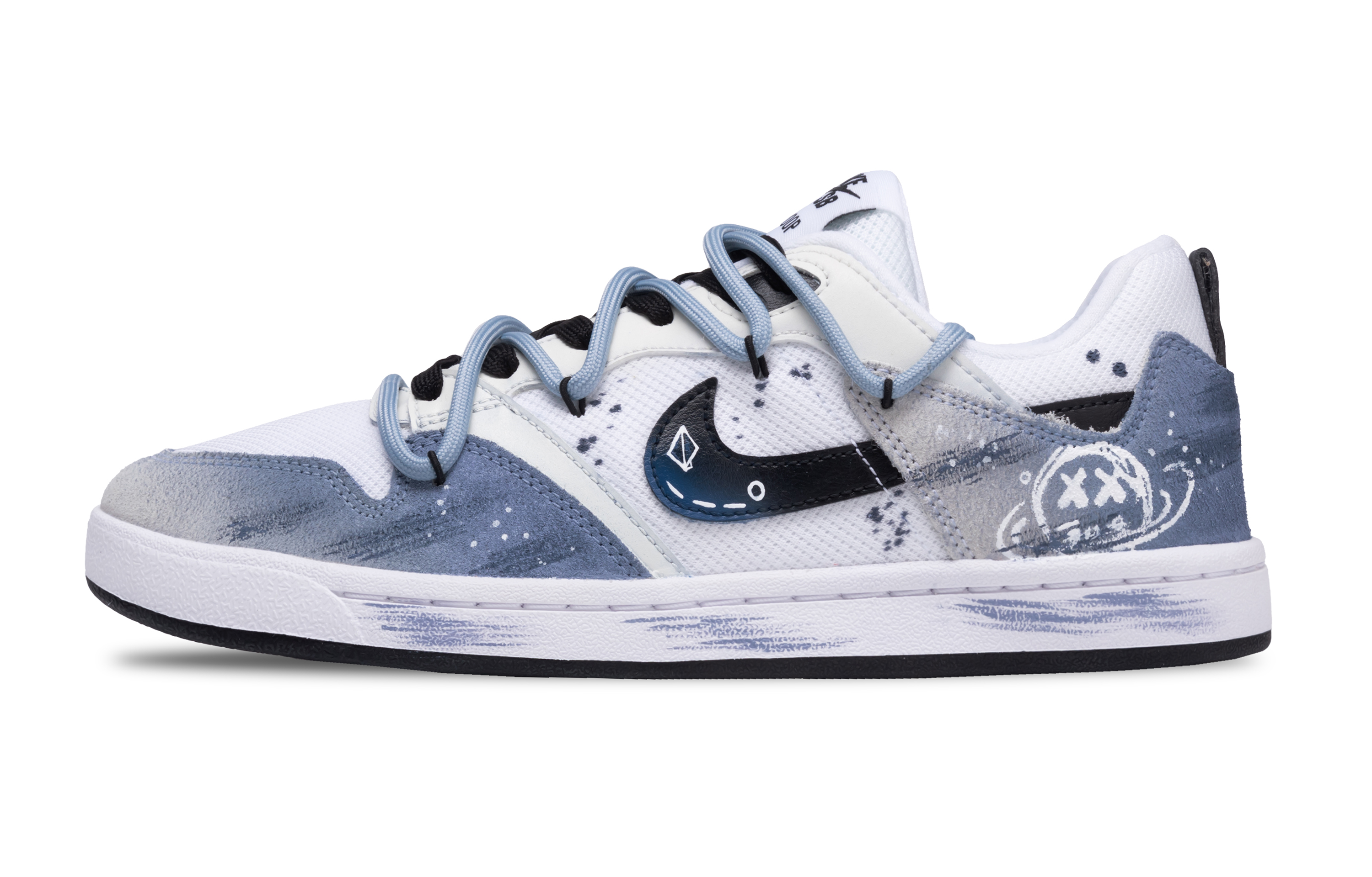 

Nike SB Alleyoop Gaming Planet, противоскользящие и износостойкие, легкие, низкие, мужские, кроссовки для скейтбординга, розовые, синие