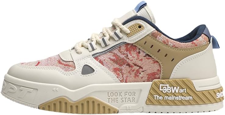 

Удобные и стильные кеды для скейтборда, мужские нескользящие с краем, сочетаются с удобной повседневной обувью, подходят для повседневной носки и активного отдыха на улице Hhhchpm, красный