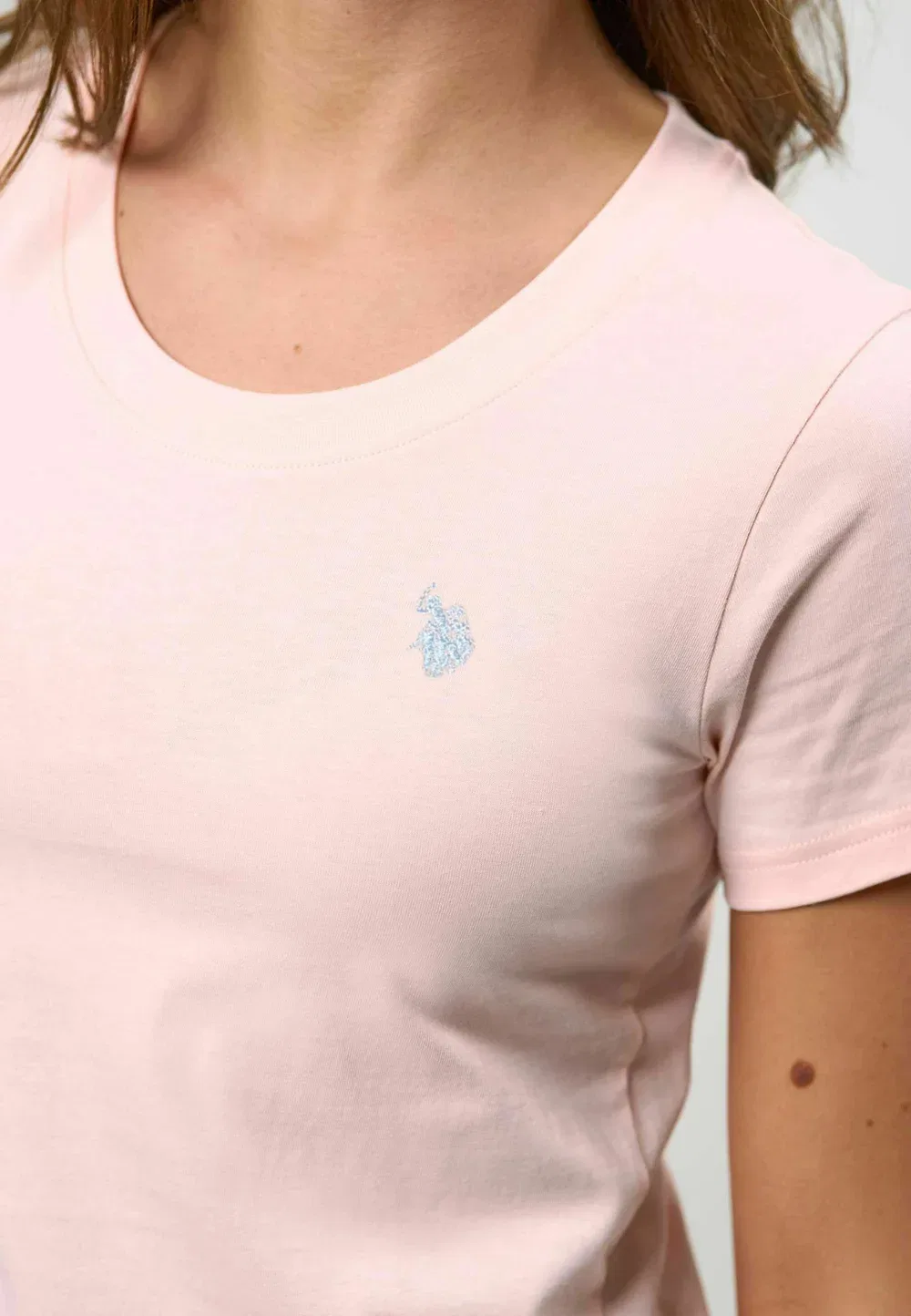 Футболка Uwamy - базовая футболка U.S. Polo Assn., Pale Lilac — фото 4