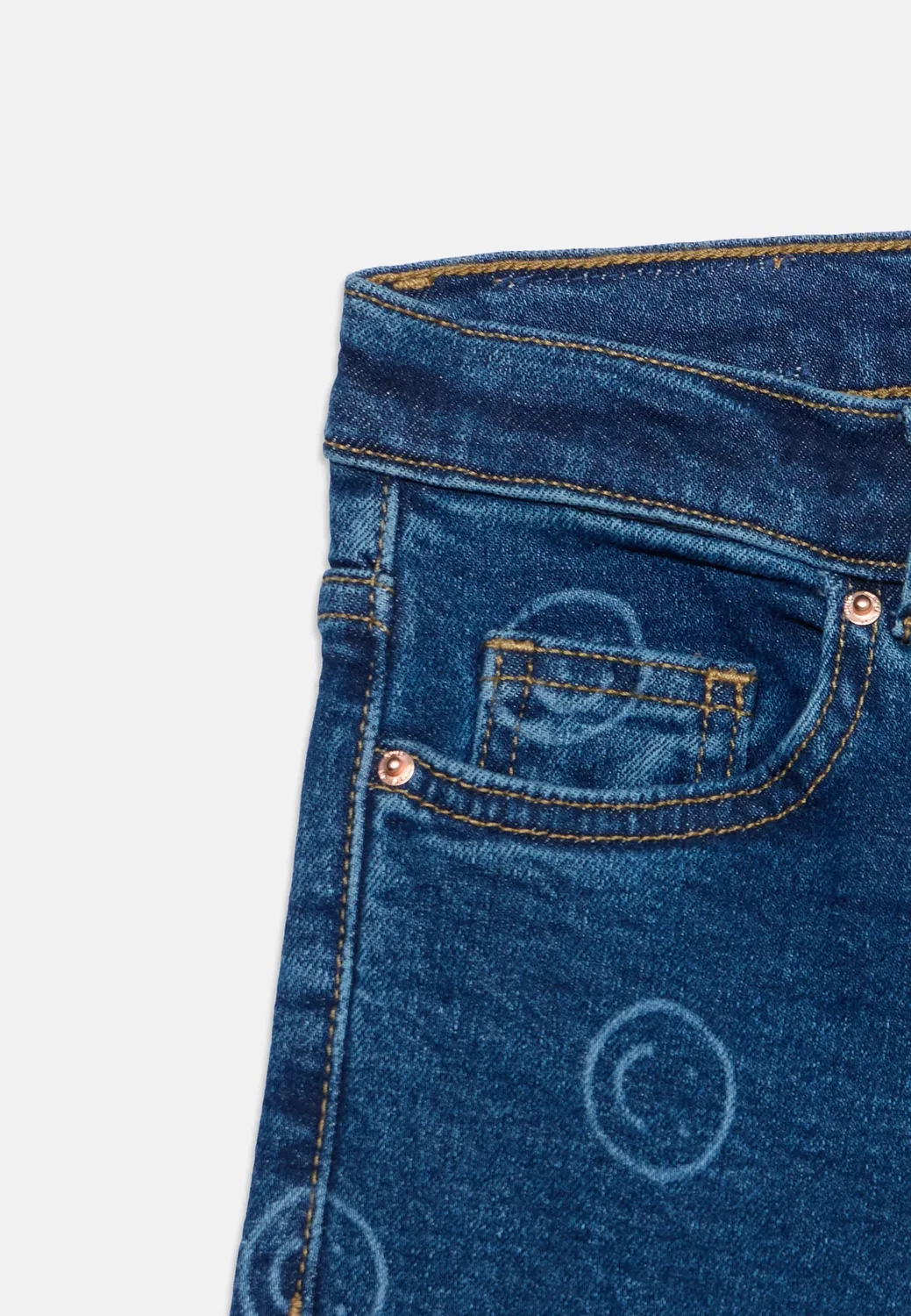 Kogjuicy smiley - джинсы свободного кроя Only Girls, Medium Blue Denim — фото 4