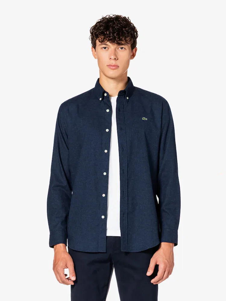 Рубашка с длинным рукавом фланелевая клетчатая LACOSTE