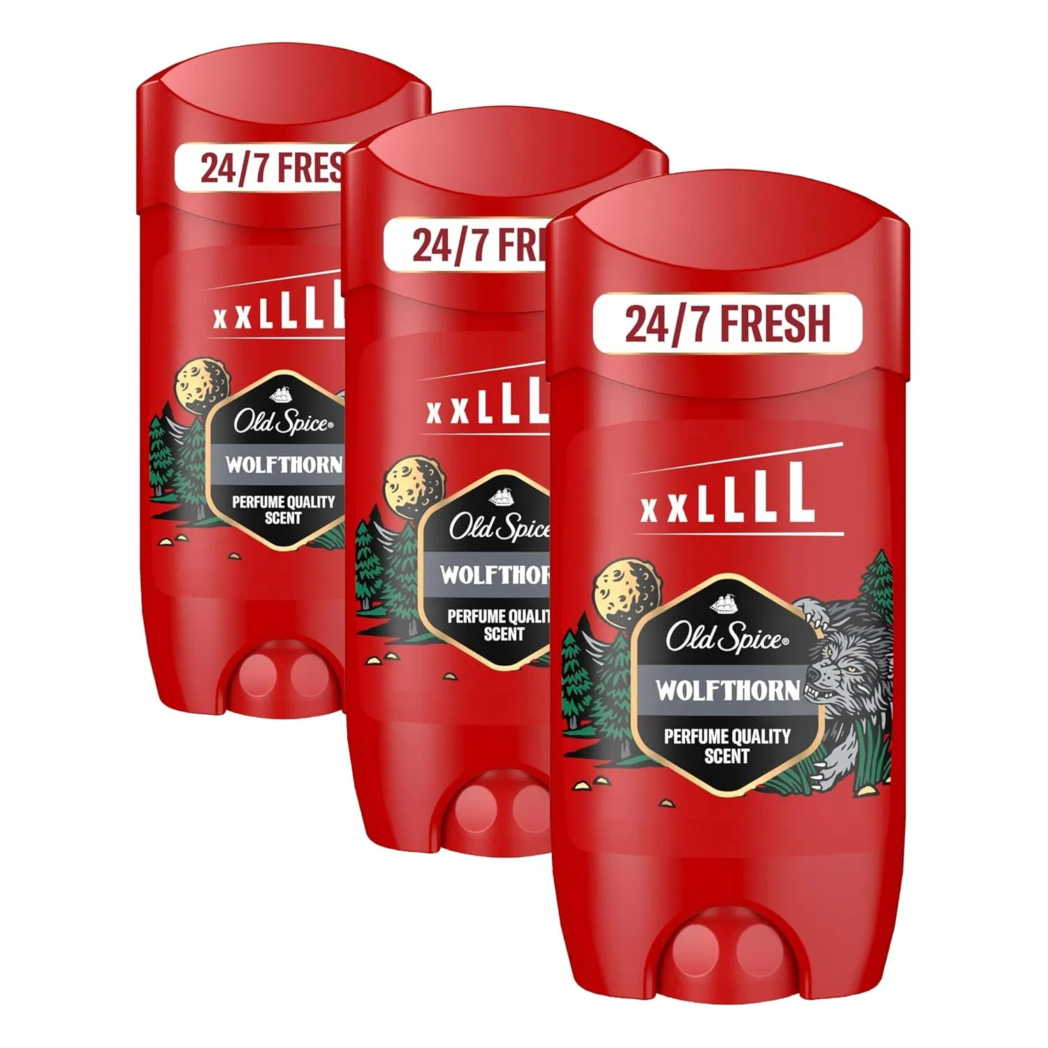 Дезодорант-стик Old Spice Wolfthorn, 3 шт по 85 мл, аромат Цитрусовые и Ваниль