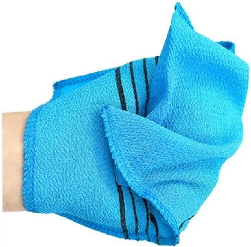 Эксфолиирующая мочалка для душа, 3 шт, Froiny, Blue — фото 2