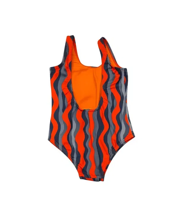 Детский купальник для девочек с вышивкой Wavy Days Swimzers Mumzers, синий — фото 2