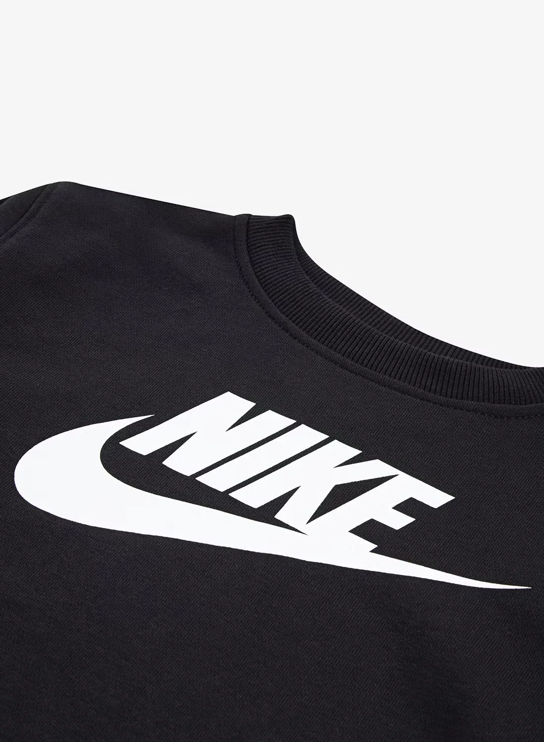 Свитшот из футера детский Nike, черный — фото 3