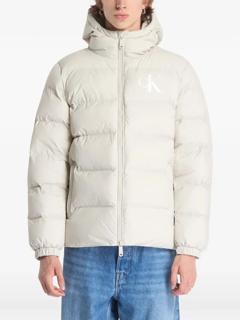 Куртка пуховая Calvin Klein, белый — фото 2