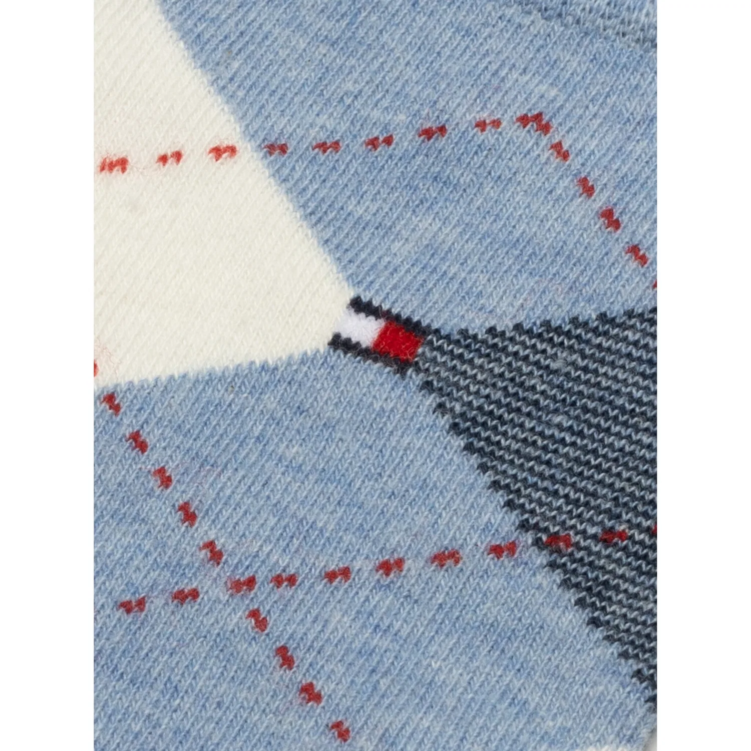 Мужские носки с классическим узором Argyle Tommy Hilfiger, Light Blue Melange — фото 4
