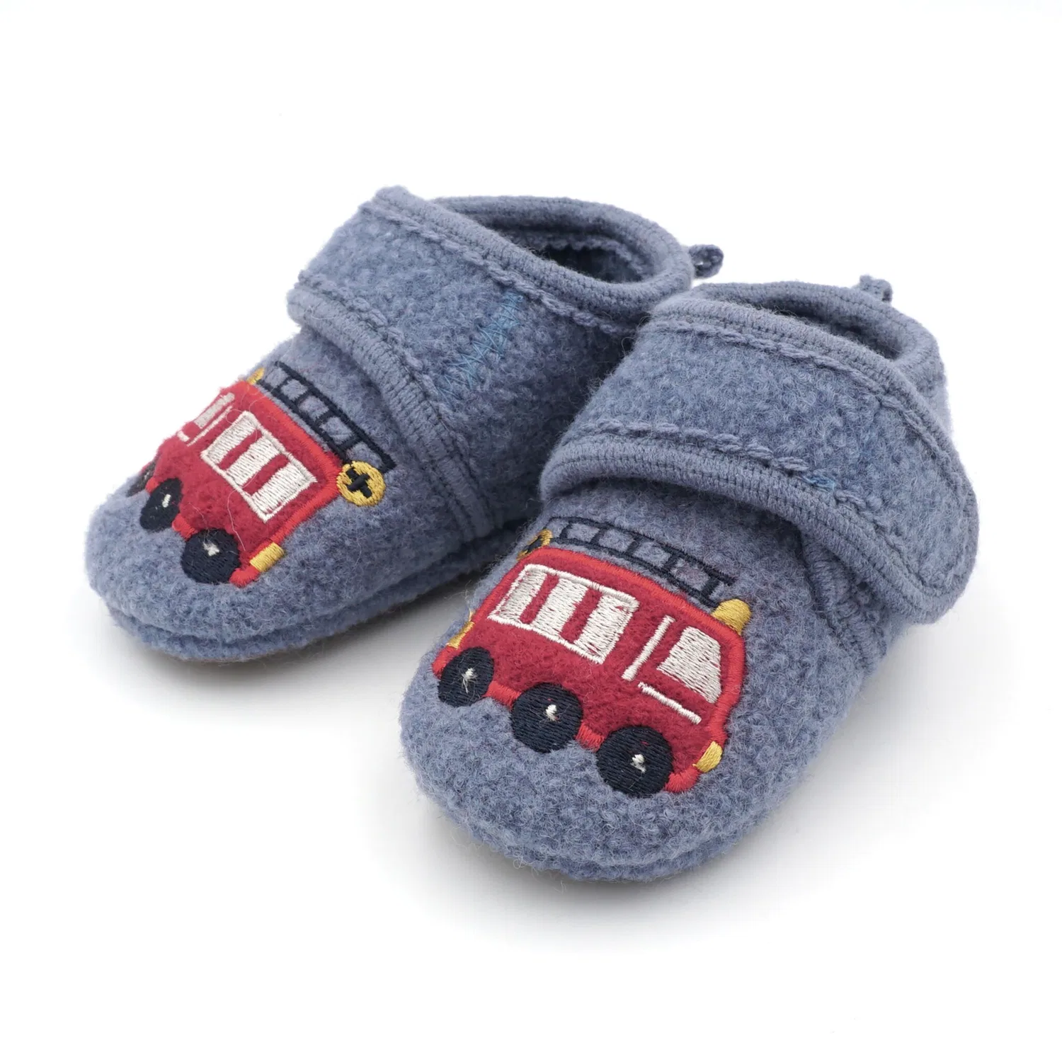 Детские хлопковые пинетки с мотивом пожарной машины MAXIMO, Denim