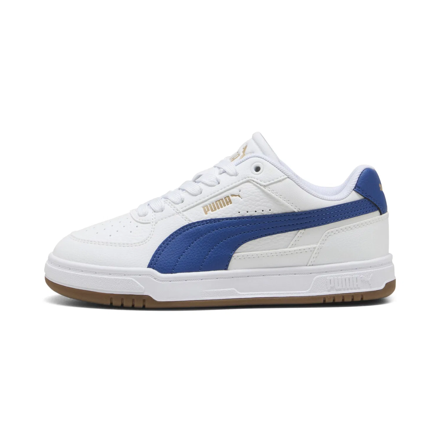 Детские кроссовки с ретро-дизайном Caven III PUMA, White Clyde Royal Gum Blue Beige — фото 3