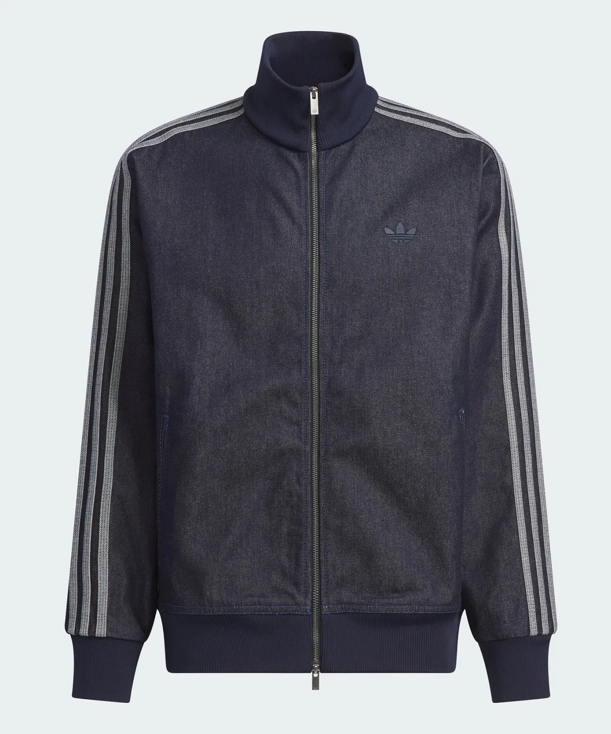Мужская джинсовая куртка-трактор с принтом Firebird Adidas Originals, Indigo Blue