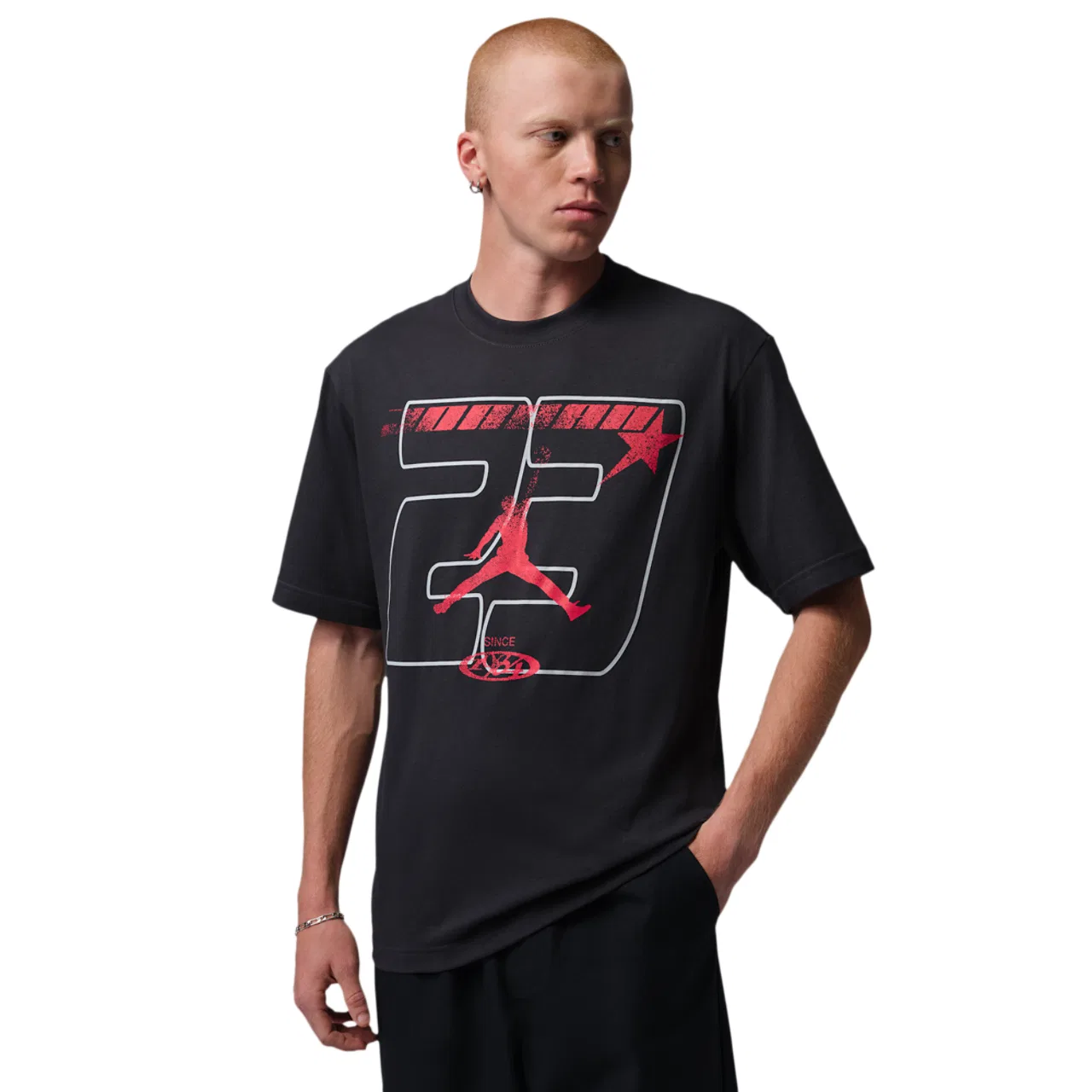 Мужская футболка с принтом Jordan 23Star Gfx Ss Crew, Jordan, Off Noir
