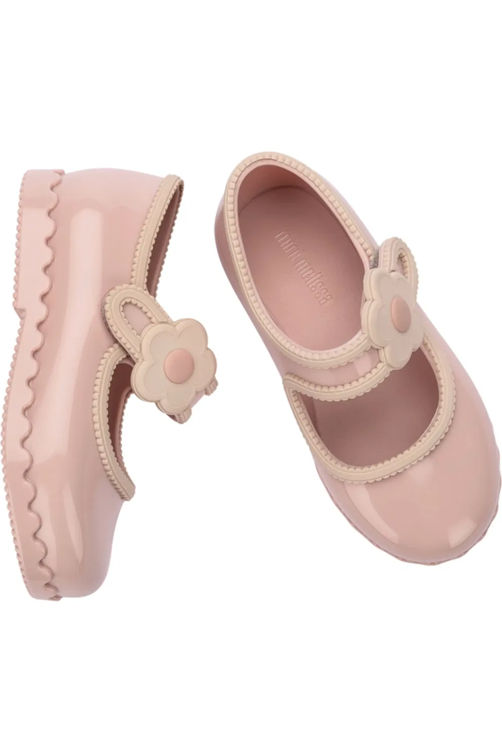 Туфли детские балетки на регулируемом ремешке Hip Ballerina Mini Melissa, светло-розовый — фото 3