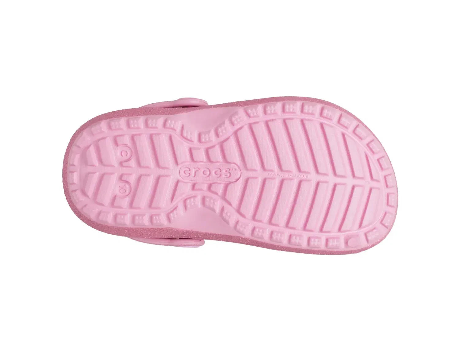 Клоги Classic Lined Glitter Crocs, розовый — фото 3