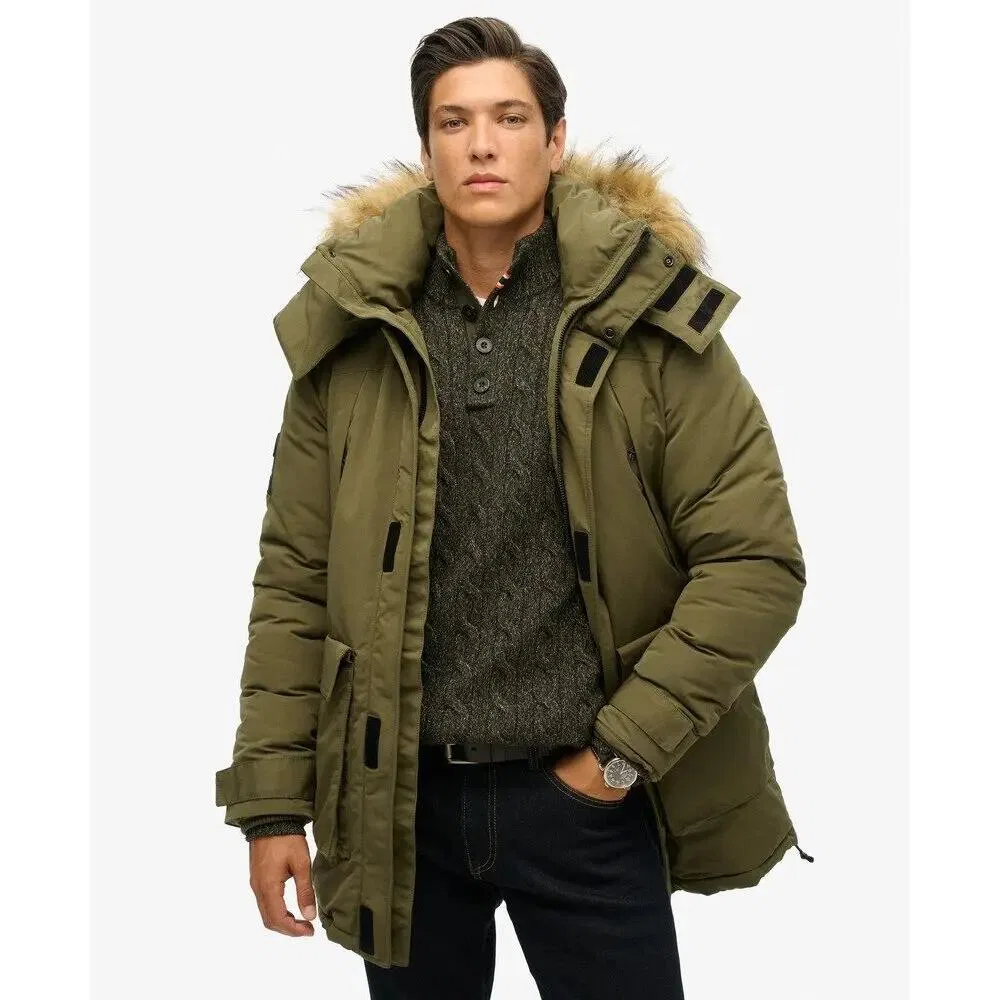 Мужская парка с капюшоном XPD Everest Superdry, Grun — фото 2