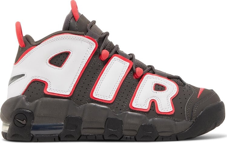 

Кроссовки Nike Air More Uptempo GS 'Medium Ash Siren Red White', черный