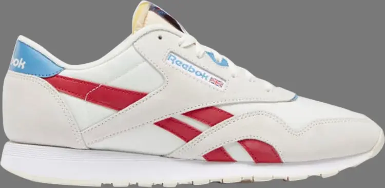 Кроссовки classic nylon 'chalk scarlet' Reebok, пломбир