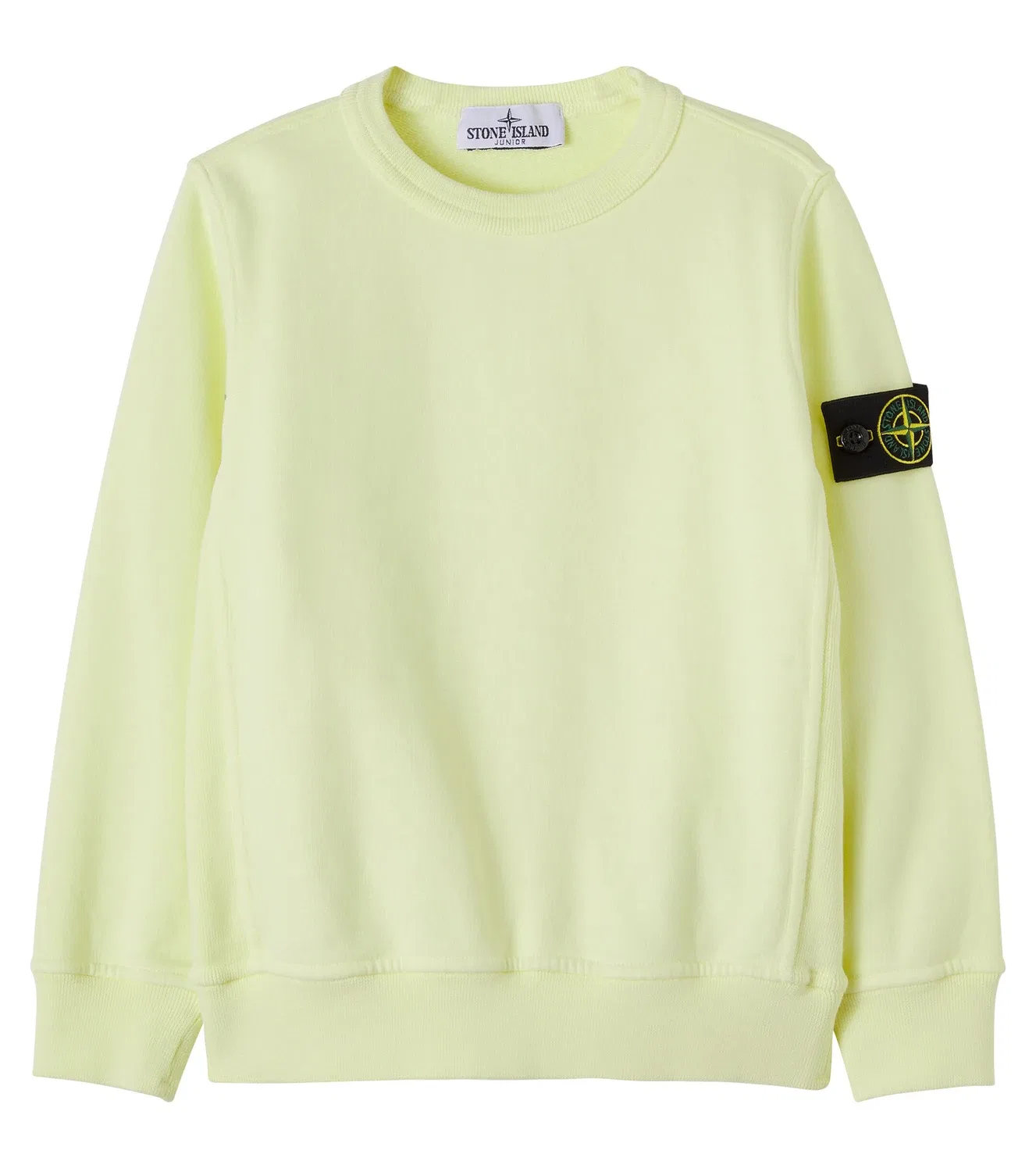 Свитшот хлопковый Stone Island Junior, желтый