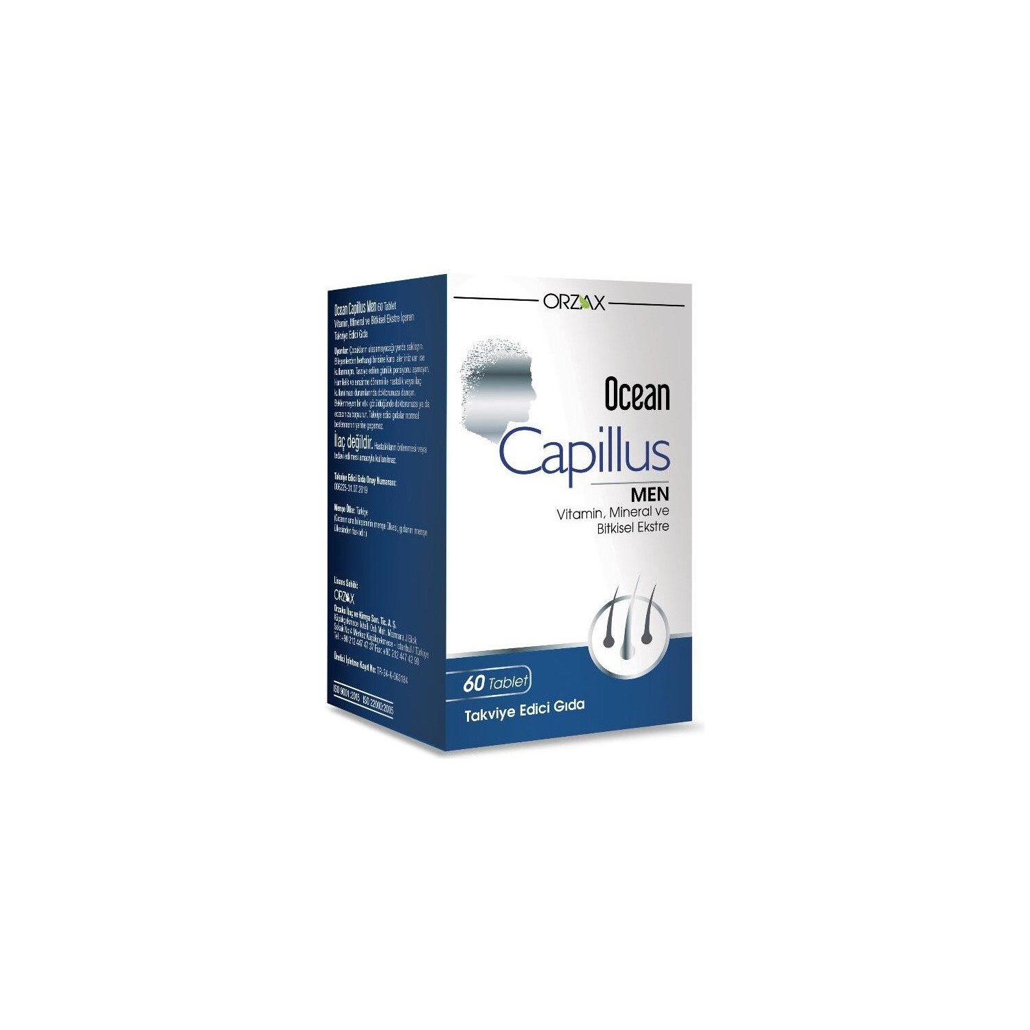 

Добавка Orzax Ocean Capillus для мужчин, 60 таблеток